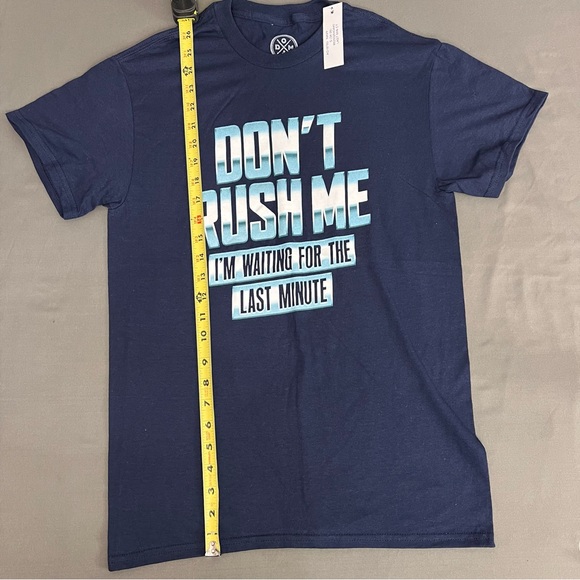 NWT DOM Women’s Cotton T-Shirt “Don’t Rush Me” Size Small - Picture 3 of 6